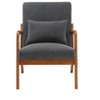 CAVINAS Accent Chairs for Bedroom, Modern Accent Chair, Solid Wood Padding Lounge Armchairs With One Pillow for Living Room, Guest Room - 4 of 4