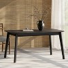 TiramisuBest CLEARWATER RECT SLD TOP Table with Dark Oak for Dining Tables - 2 of 4