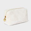 Fleece Pouch Bow Claw Clip Satin Twister Spa Set - Wild Fable™ Ivory - 3 of 4