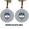 University of Connecticut Huskies Primary Logo Aluminum Holiday Christmas Tree Ornament  3.0" (7.6 cm) x 3.37" (8.6 cm) - 2 of 4