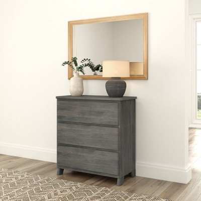 Plank+beam Modern Farmhouse 3 Drawer Dresser, Driftwood : Target