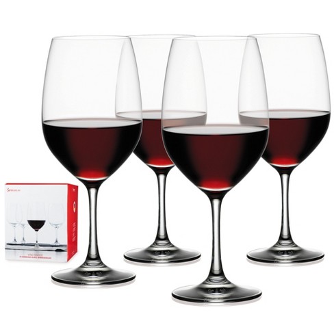 Søg Bygge videre på Berolige Spiegelau Vino Grande Bordeaux Wine Glasses, Set Of 4, European-made  Lead-free Crystal, Classic Stemmed, Dishwasher Safe, 21.9 Oz : Target