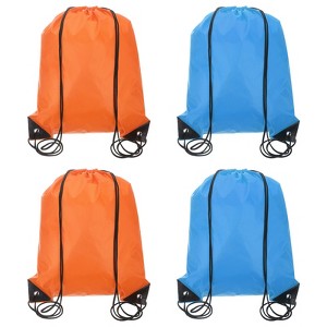 Unique Bargains Fitness Sports Travel Lightweight Drawstring Backpacks 4 Pcs - 1 of 4