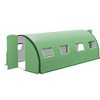 Outsunny Walk-in Tunnel Greenhouse with Hinged Doors, Mesh Windows, Upgraded Gardening Plant Warm House Tent - 4 of 4