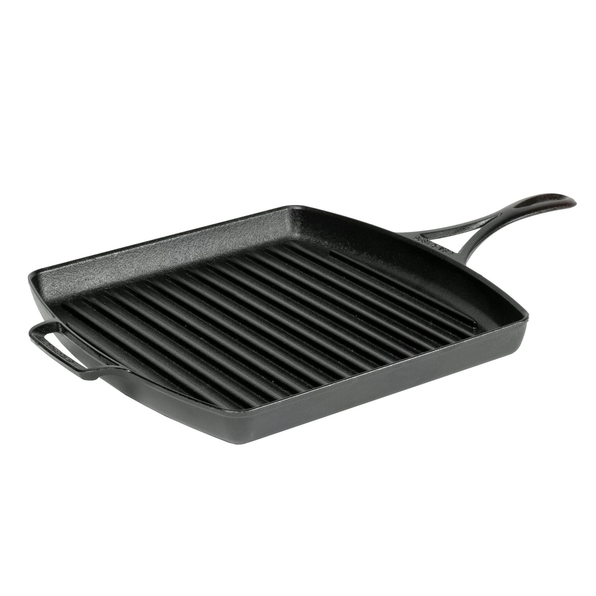 Lodge Blacklock 12" Triple Seasoned Cast Iron Grill Pan - Lightweight - Natural Non Stick - Square Pan - Lasts 100 Years