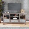 Mirage Mirrored TV Stand - Silver - SEI - 2 of 4