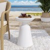 Dracelo Outdoor Metal end Table -Large - 3 of 4