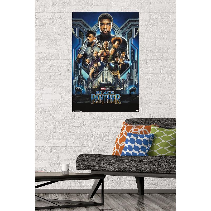 Trends International Marvel Cinematic Universe - Black Panther - Group One Sheet Unframed Wall Poster Prints, 2 of 7