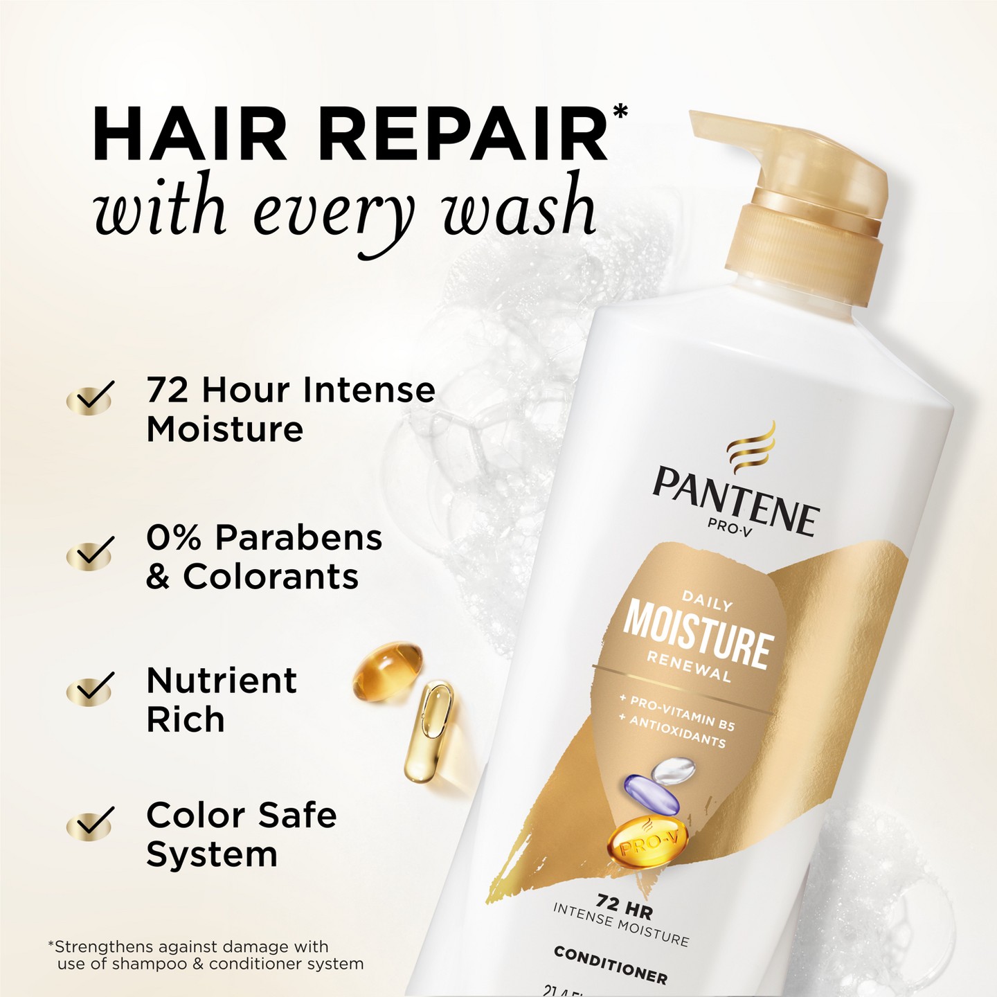 Кондиционер Pantene Pro-V Daily Moisture Renewal, 21.4 fl oz — фото 2
