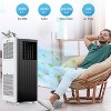 8,000 BTU Portable AC - 3-in-1 Cool/Dehumidify/Fan for 300SqFt, Remote, 24H Timer & Sleep Mode - 3 of 4