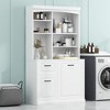 TiramisuBest 70.9'' Tall Free Standing Organizer with Drawers & Adjustable Shelves,Bathroom Storage Cabinet with Tilt-Out Hamper - 2 of 4