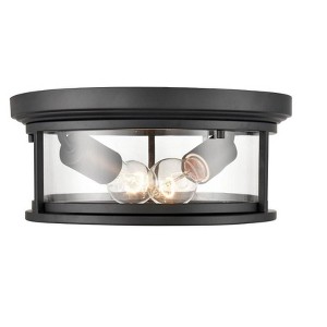 Millennium Lighting Bresley 2 - Light Flush Mount in  Powder Coat Black - 1 of 4