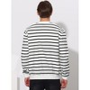 Lars Amadeus Men's Crew Neck Long Sleeves Color Block Striped Pullover Sweatshirts - 3 of 4