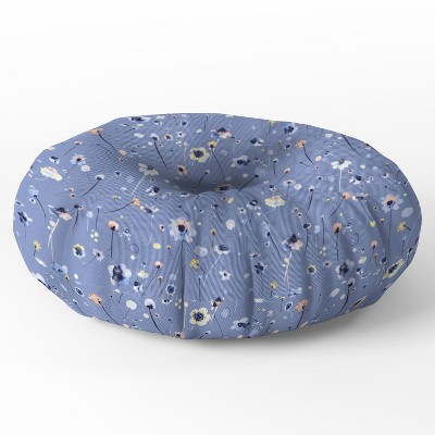 Ninola Design Soft Flowers Round Floor Pillow - Deny Desings