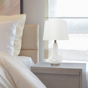 Glass Dollop Mercury Table Lamp with Fabric Shade - Lalia Home - 1 of 4