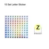 Unique Bargains Laser Capital Alphabet Round Self-Adhesive Reflective Letter Stickers 10 Pcs - 2 of 3