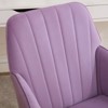 Okak Ergonomic Office Chair with Adjustable Height, Mid Back Desk Chair, Upholstered Swivel Chair for Office, Study - 2 of 4