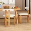 Tangkula Dining Chair Set of 2 Upholstered Kitchen Chair w/ Padded Seat & Curved Backrest - 2 of 4