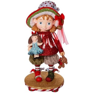 Kurt Adler Hollywood Wooden Nutcracker Collection, Girl Elf, 15" - 1 of 4