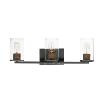 Maxim Lighting Sleek 3 - Light Vanity in  Antique Brass/Black