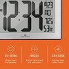 Marathon Atomic 9 Inch Wall Clock Stainless Steel Finish With Stand & 8 Time Zones - 3 of 4