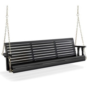 VINGLI 5 FT Outdoor Porch Swing, Heavy Duty 880 LBS Patio Hanging Swing Bench with Chains for Yard, Garden - 1 of 4