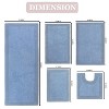 Home Weavers Luxury Collection 100% Cotton Tufted Bathroom Rug Set, Non-Slip Latex Bath Rug Set - 3 of 4