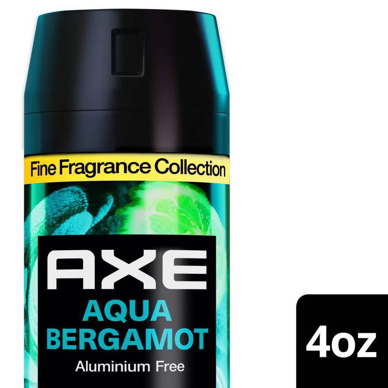 Axe Aqua Bergamot 72-Hour Aluminum-Free Premium Body Spray - Sage + Juniper - 4oz, 1 of 10