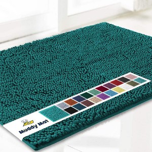 Muddy Mat Highly Absorbent  Soft Chenille Door Mat and Pet Rug Non Slip Thick Washable Area and Bath Mat for Indoor and Outdoor - 1 of 2