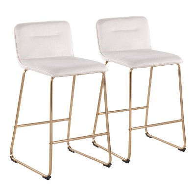 Set of 2 Casper Contemporary Counter Height Barstools - LumiSource