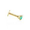 Pure Collection by Ross-Simons 0.20 Carat Emerald Single Flat-Back Stud Earring in 14kt Yellow Gold - 3 of 4