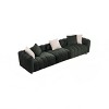 114'' Corduroy Three-Seater Sofa with Solid Wooden Frame,Comfortable and Durable for Living Rooms and Offices - The Pop Home - 3 of 4