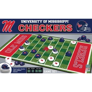 MasterPieces Officially licensed NCAA Ole Miss Rebels Checkers Board Game for Families and Kids ages 6 and Up - 1 of 4