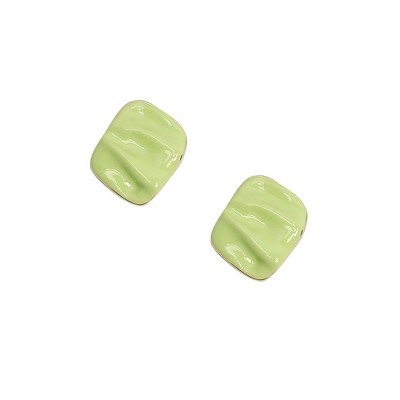 SOHI Women's Textured Enamel Stud Earrings