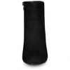 Allegra K Women's Side Zip Round Toe Chunky Heels Ankle Boots - 3 of 4
