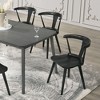Kumasinova 17.5"H Rustic Farmhouse Dining Chairs Set of 2,Eco-Friendly Rubberwood Armless Chair for Kitchen,Versatile Side Chair,300lbs Max - 2 of 4