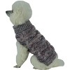 Pet Life (R) Royal Bark Heavy Cable Knitted Designer Fashion Dog Sweater - 3 of 3