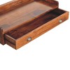 Solid Wood Wall-Mounted Console Shelf with Drawer and Clean Design - 4 of 4