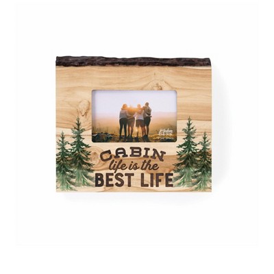 Beachcombers Lure 4x4 Wood Photo Frame Picture Holder For Wall