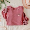 Simply Sage Market Embroidered Football Mom Lightweight Garment Dyed Sweatshirt - 3 of 4