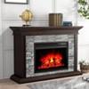 Festivo 50" Faux Stone Freestanding Electric Fireplace - 2 of 4