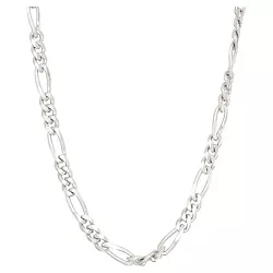 Tiara Sterling Silver 24" Figaro Chain Necklace