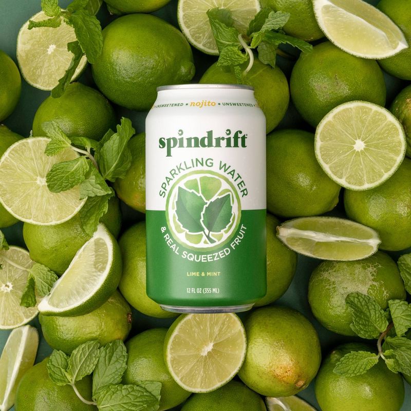 Spindrift Nojito Sparkling Water - 8pk/12 fl oz Cans, 4 of 6