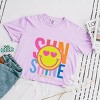 Simply Sage Market S.W.Smiley Sunshine Neon Boxy Crop Top - 3 of 4