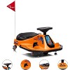 24V Electric Drifting Go Kart for Kids, Ride-On Drift Car with 360° Spin, Dual Speed Modes, Music & LED Lights, Safe Drift Kart Toy for Ages 3-8 - 3 of 4