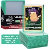 Monster Top Loaders for Trading Cards - 25, 3x4" Clear Hard Plastic Protector w Green Border- Compatible w Yugioh, Sports & More - 4 of 4