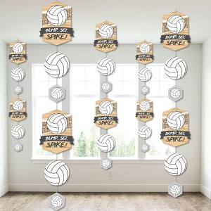 Big Dot of Happiness Bump, Set, Spike - Volleyball - Baby Shower or Birthday Party DIY Dangler Backdrop - Hanging Vertical Decorations - 30 Pieces - 1 of 4