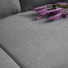 SKRAN Linen Fabric 3 Seater Sofa, Spacious Couch with Thick Cushions and Metal Frame, Easy to Clean for Bedroom,Living Room, Small Space - 4 of 4