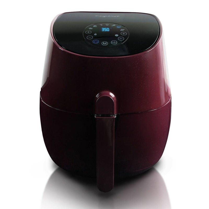 MegaChef 3.5 Quart Airfryer/Multicooker with 7 Pre-programmed Settings - Red, 3 of 9