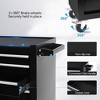 Tool Cart With 7 Organizer Tray Divider Set & Wheels, Large Rolling Tool Box Organizer For Garage, Workshop, Home Crafts - 3 of 4